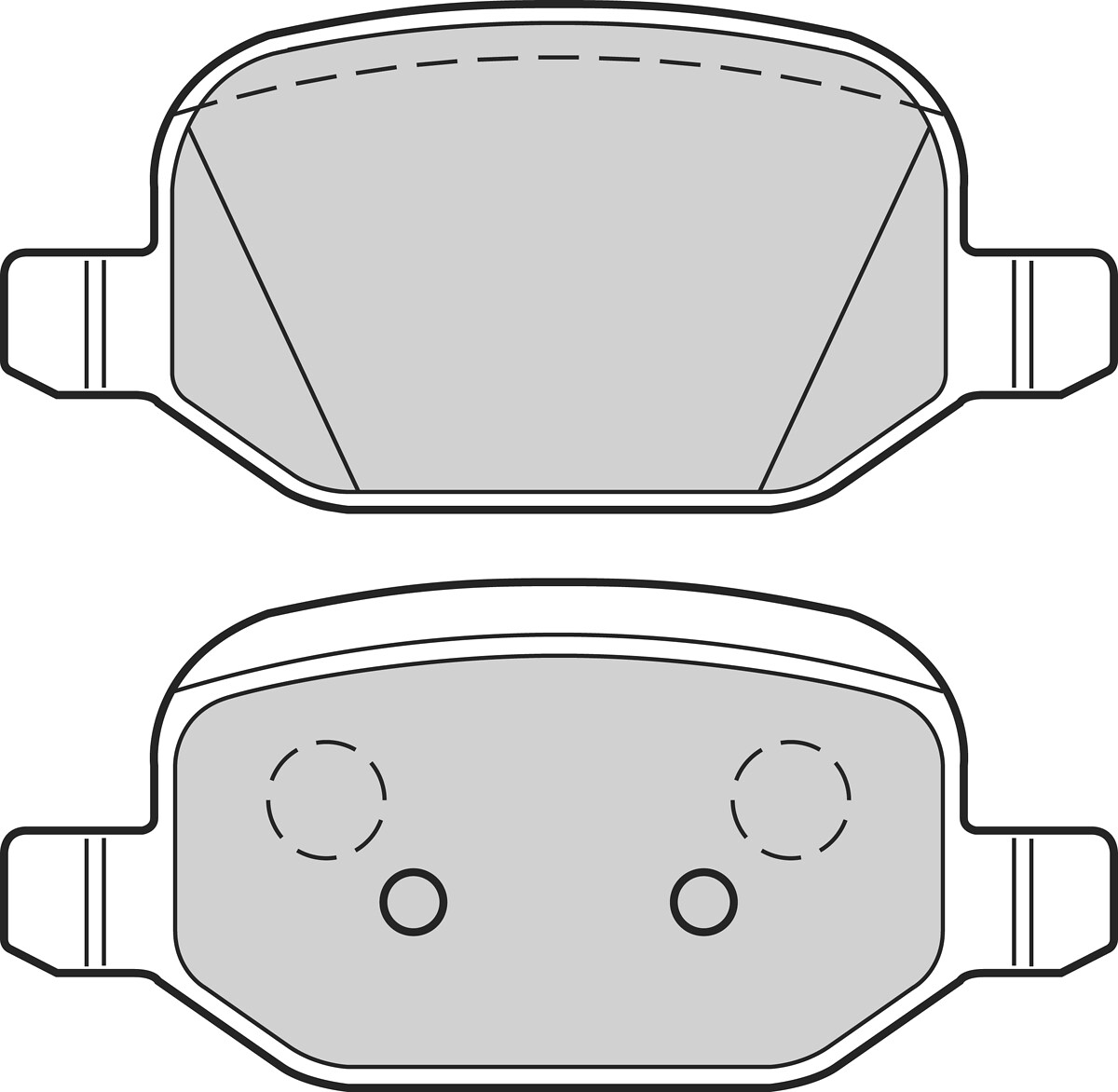 Jeu de 4 plaquettes de frein VALEO ref. 302632